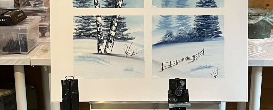 Through the window/Bob Ross