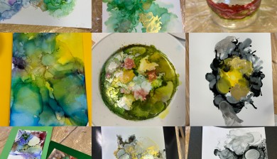 Alcohol Ink Painting